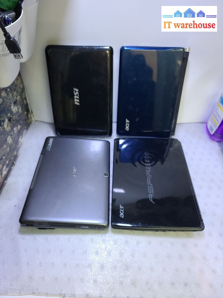 - 4X Working 10’ Laptop/Tab Without Ac (Acer Aspire One X2/W500 Tab /Msi L1350)