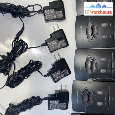 (5) Plantronics S11 Office Telephone Headset Base + (4) Power Supply