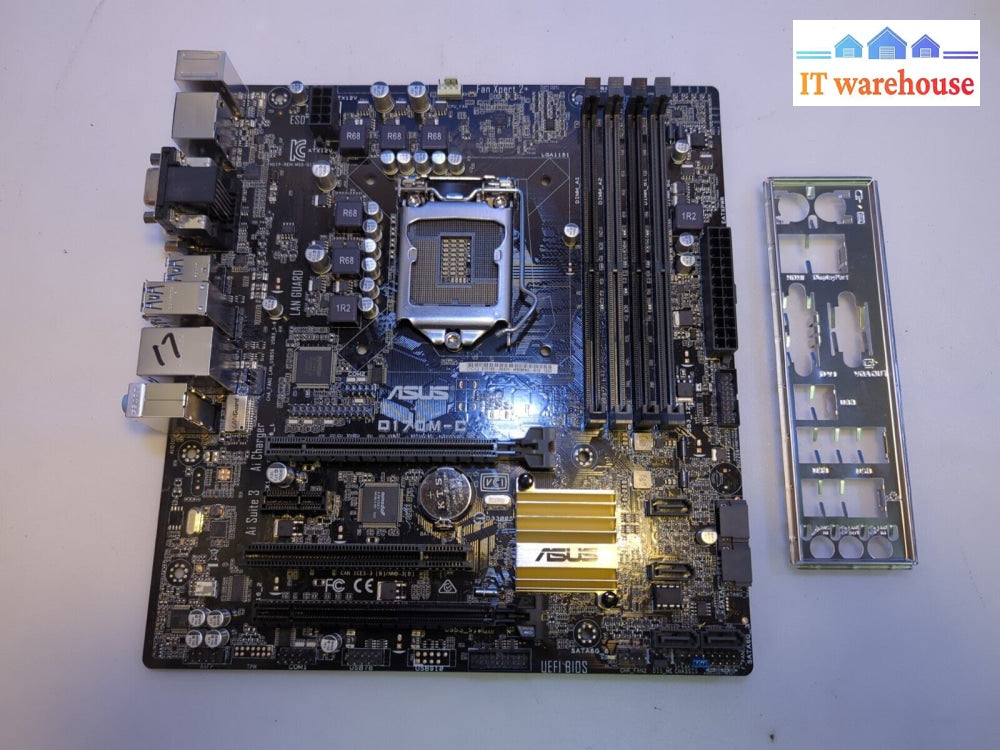 (50X) Asus Q170M-C Lga1151 Ddr4 M-Atx Motherboard Hdmi Dp Vga Dvi W/ Io Shield