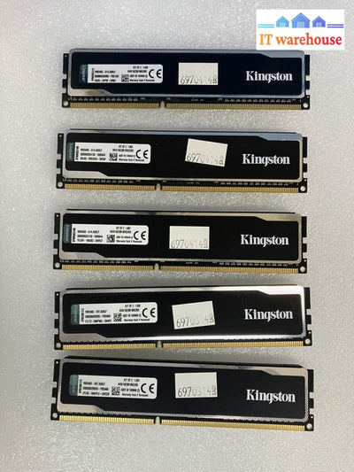 ~ (5X 4Gb) Kingston Hyperx Fury Pc3-12800 Ddr3-1600 Khx16C9B1Bk2/8X Desktop Ram