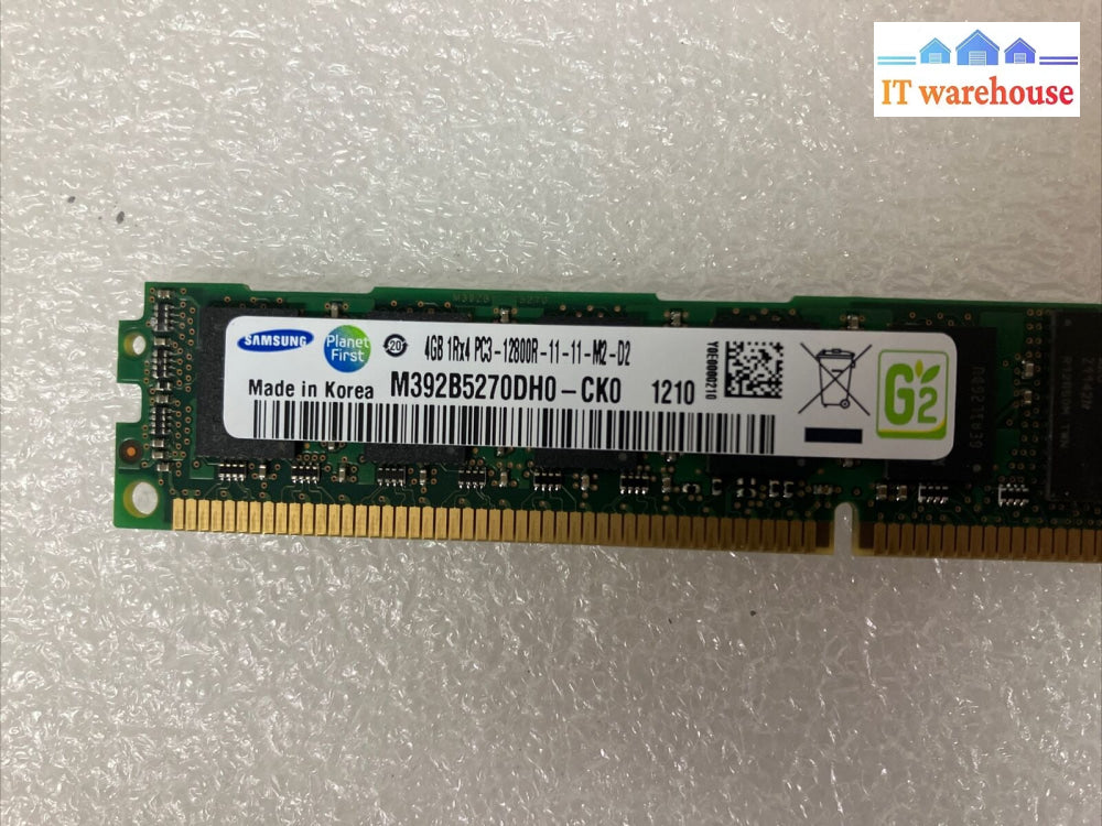 (5X 4Gb) Samsung Pc3-12800R Reg Rdimm M392B5270Dh0-Ck0 Server Memory 90Y3153 ~