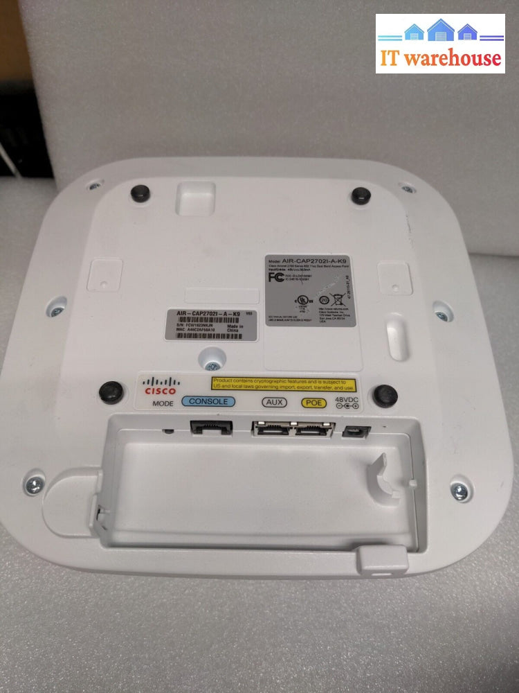 - 5X Cisco Air-Cap2702I-A-K9 Aironet 2700 Wireless Access Point W/Bracket