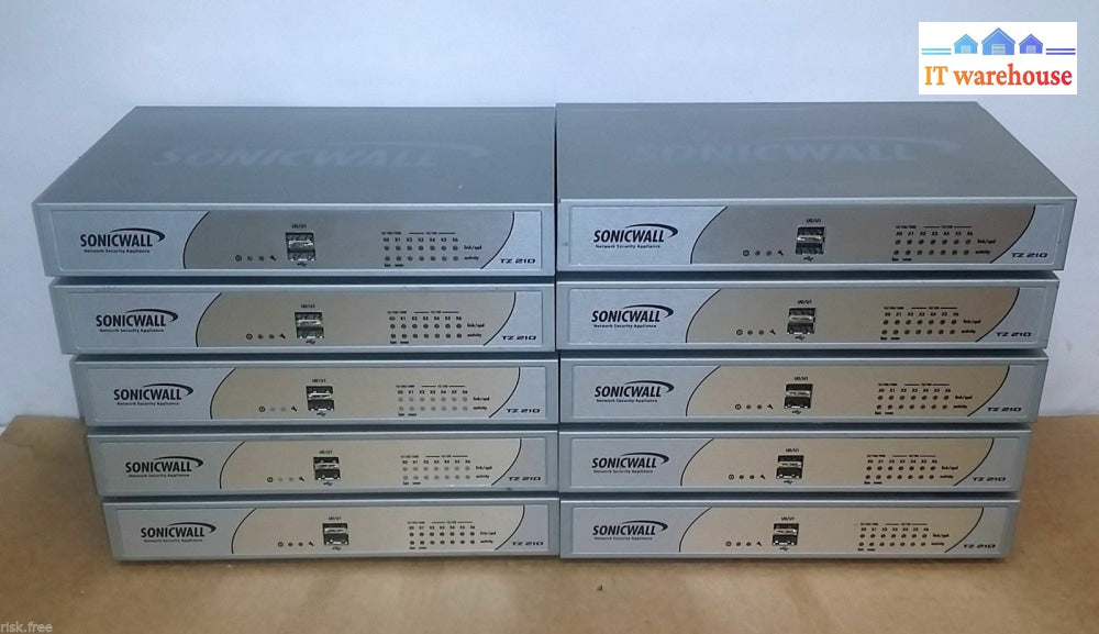 5X Dell Sonicwall Tz210 Network Security Appliance Firewall Apl20-063 W/Ac