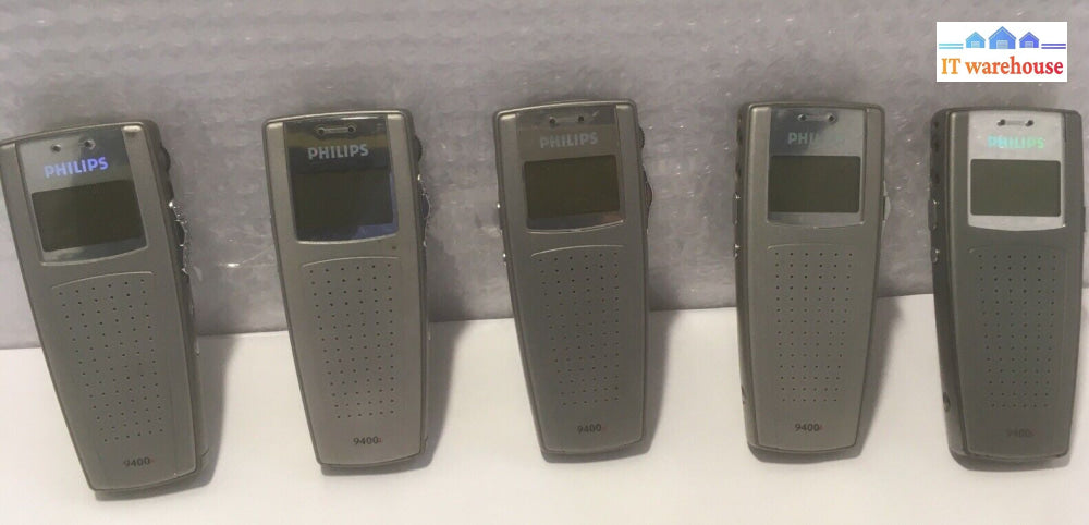 + 5X Philips 9400I Digital Recorder Usb Chargeable No Ac Sd