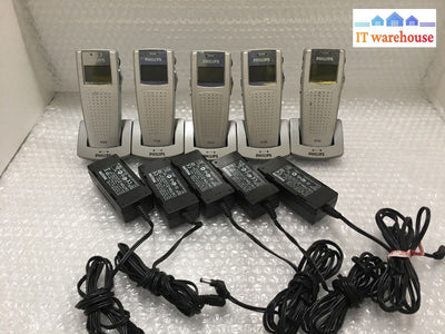 - 5X Philips Lfh-9350 Pocket Digital Dictation Voice Recorder W/Cradle&Adapter