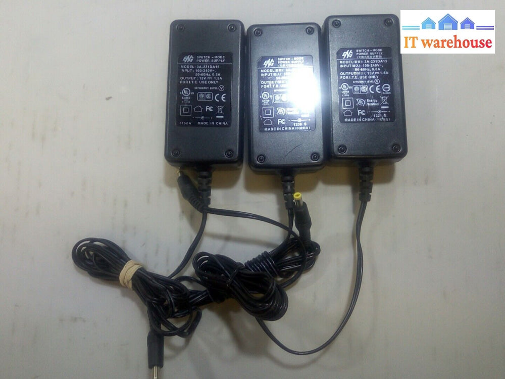 6 X Eng 3A-231Da15 Switch - Mode Power Supply 15V 1.5A @@@