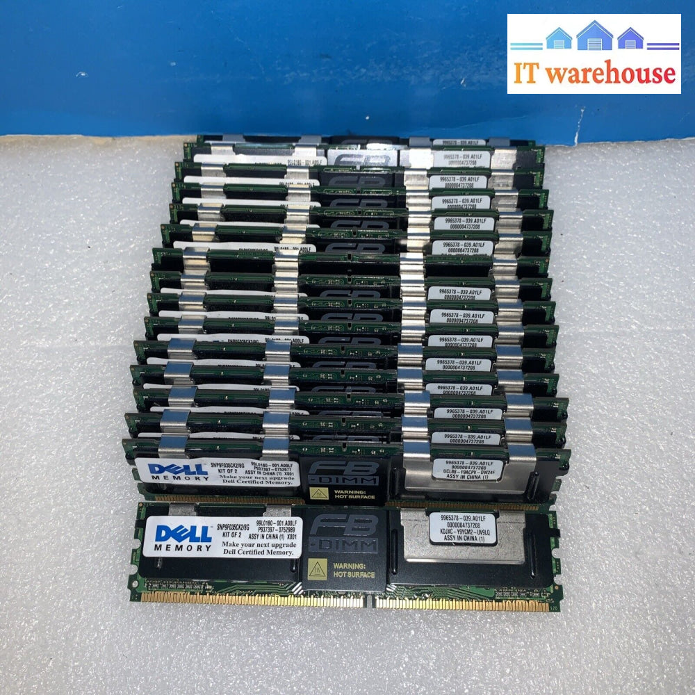 64Gb (16 X 4Gb) Kit For Dell Poweredge 2900/2950/1900/1950/1955 Snp9F035Ck2/8G