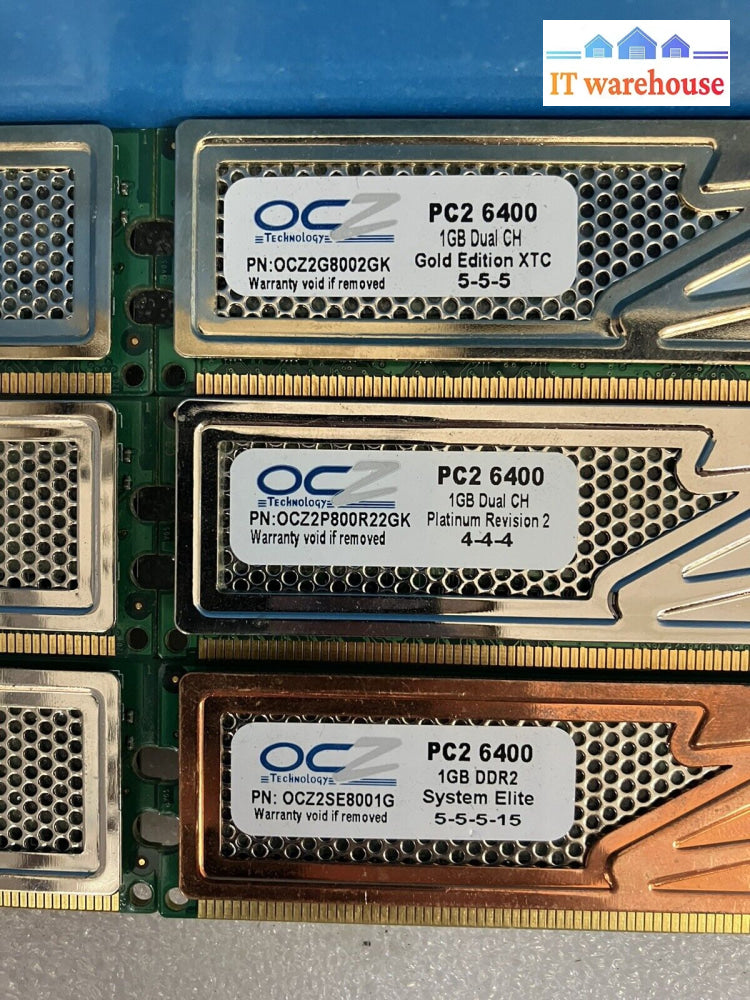 ~ (6X 1Gb) Ocz Ddr2 Ram Pc2-6400 800Mhz Ocz2Soe8002Gk Ocz2Se8001G Ocz2P800R22Gk