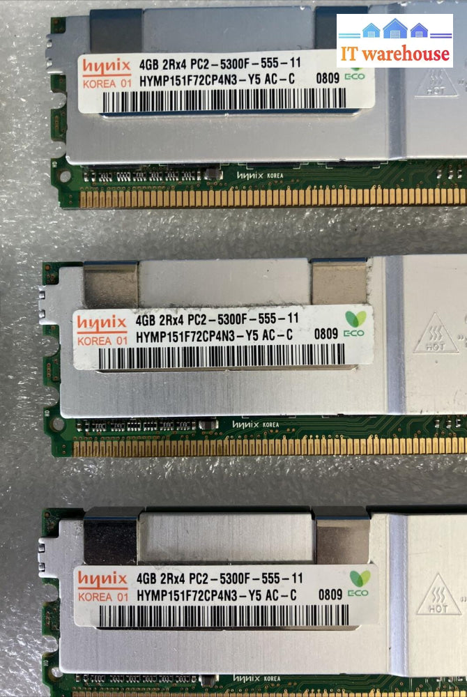 (6X 4Gb) Hynix Hymp151F72Cp4N3-Y5 Ac-A 2Rx4 Pc2-5300F Ddr2-667 Ecc Server Ram ~