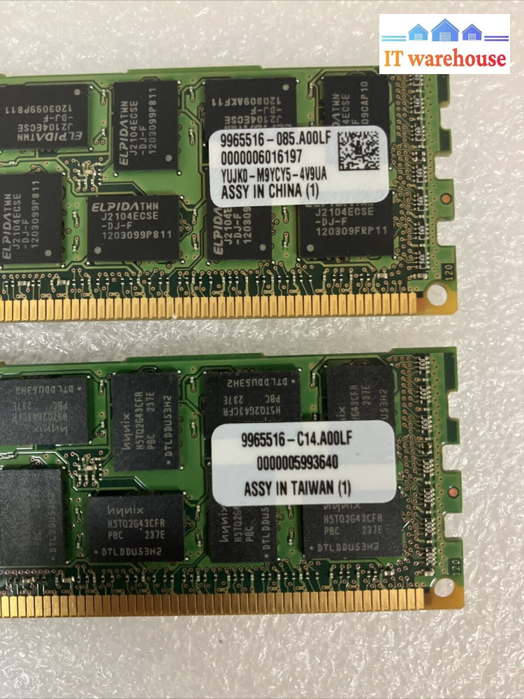 (6X 8Gb) Kingston Kvr1333D3D4R9Sk2 Dimm Ddr3-1333 Pc3-10600 Server Memory Ram ~