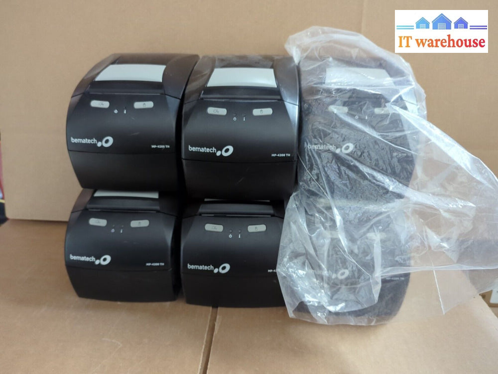 6X Bematech Logic Controls Mp-4200 Th Thermal Receipt Printer Usb (No Ac) -