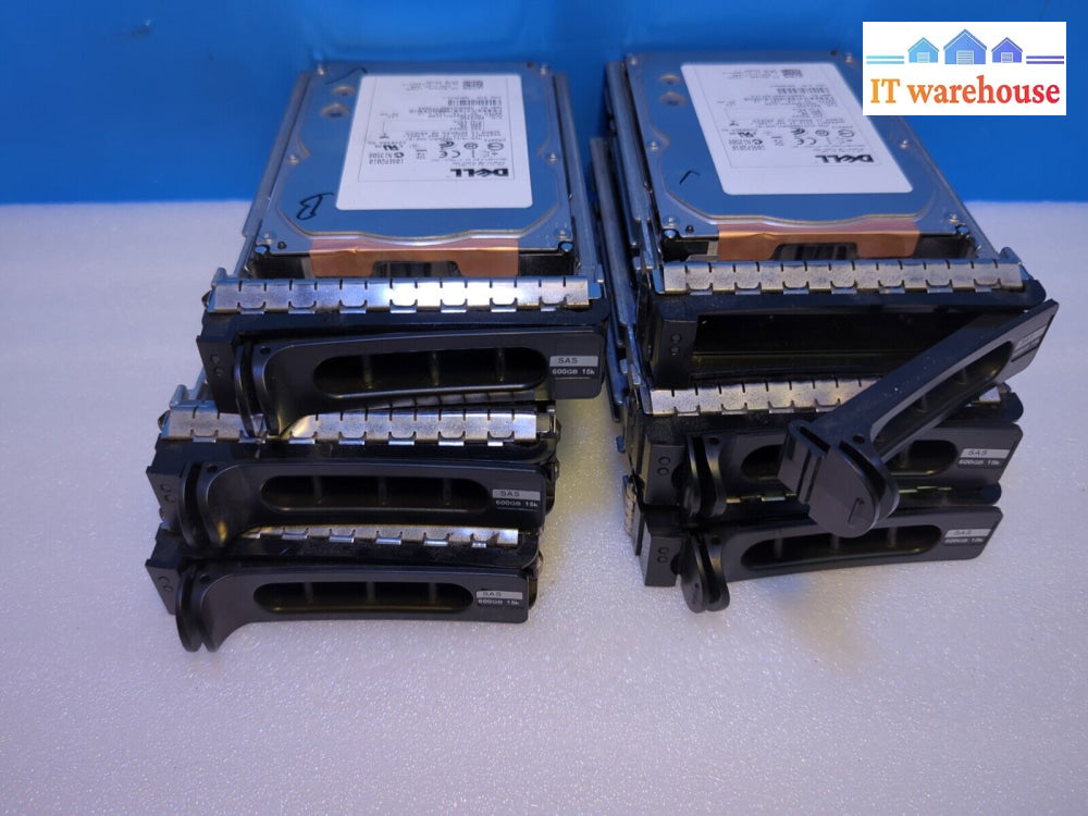 6X Dell W348K 0W348K 600Gb 3.5’ Sas Hdd Hus156060Vls600 W/D981C Tray Tested -