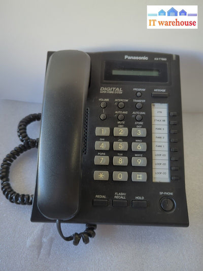 6X Panasonic Kx-T7665 Kx-T7665Cn-B Telephone With Handset & Stand -