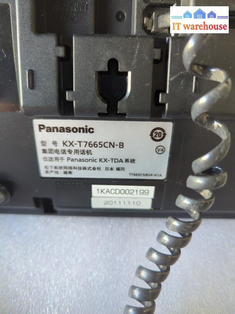 6X Panasonic Kx-T7665 Kx-T7665Cn-B Telephone With Handset & Stand -