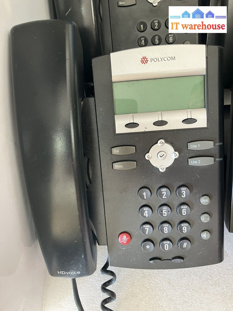 6X Polycom (Soundpoint Ip330) Ip 330 Business Phone (With Stand