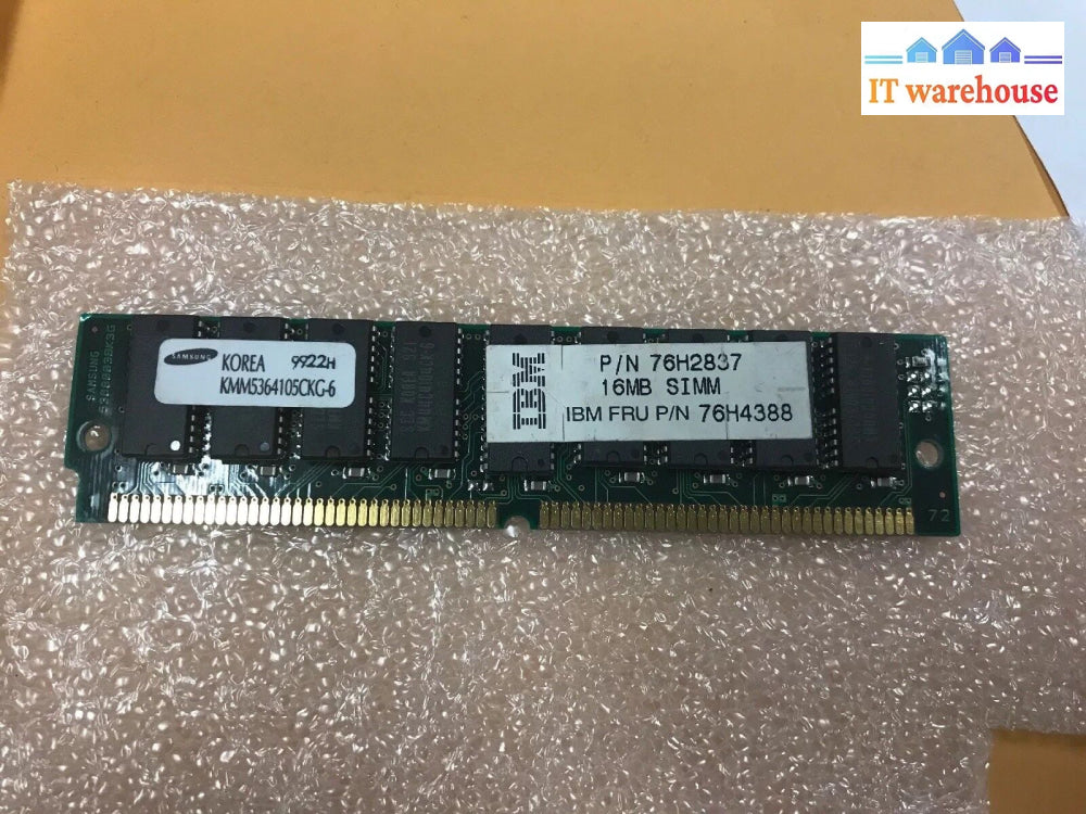 76H4388 16Mb Memory Simm 60-Ns Edo 16M Ram