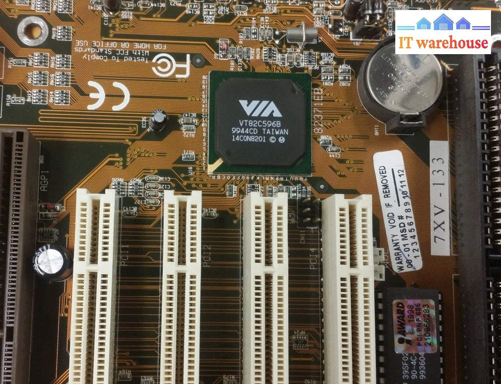 7Vx-133 Socket 370 Motherboard With Cpu