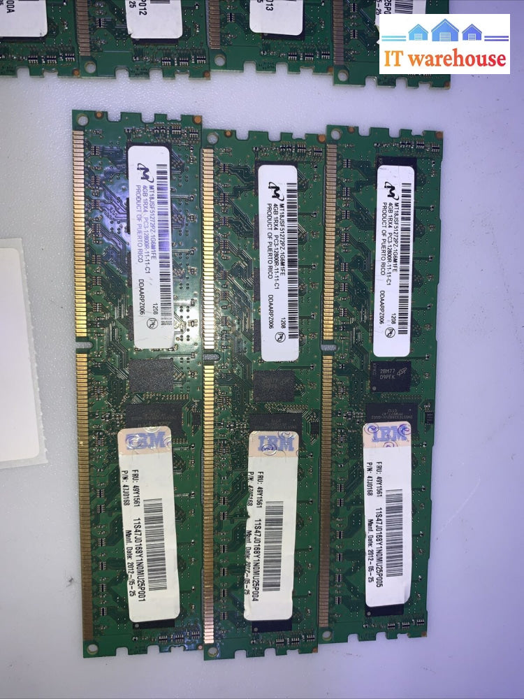 (7X) Mt18Jsf51272Pz-1G6M1Fe Micron 4Gb Pc3-12800R-11-11-C1 (Server) Memory Ram