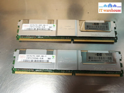 - 8Gb (2X4Gb) Hynix 4Gb Pc2-5300F Ddr2 Hymp151F72Cp4N3-Y5 Ecc Server Memory