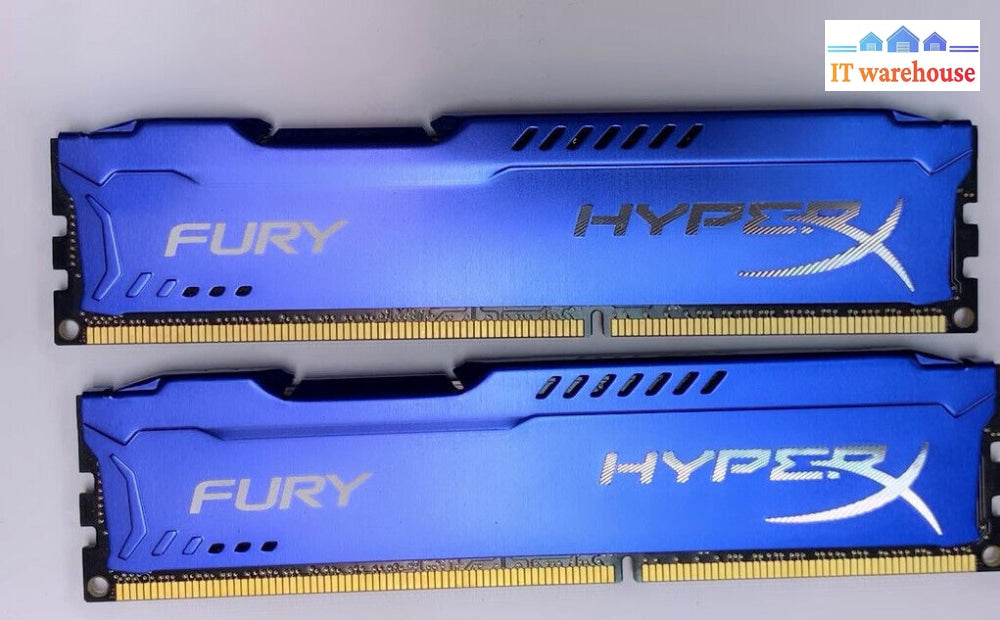 8Gb = (2X4Gb) Kingston Hyperx Fury 1600Mhz Ddr3 Cl10 Dimm - Blue Hx316C10Fk2/8