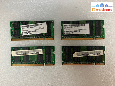 8Gb (4X 2Gb) Memory Ddr2 667Mhz Pc2-5300S Sodimm Laptop Ram~