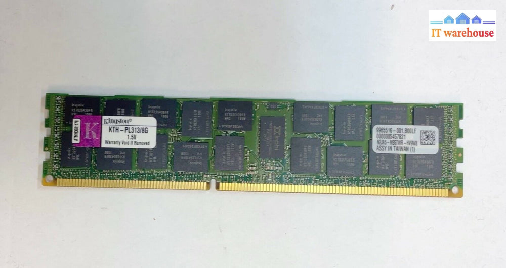 8Gb Kingston Kth-Pl313/8G Ddr3 Pc3-10600R Rdimm Memory Ram (For Server)