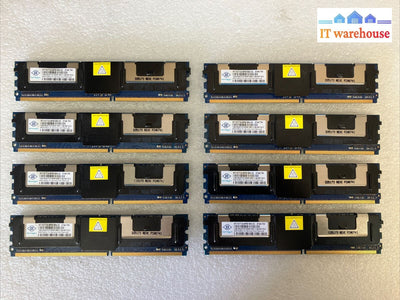 (8X 1Gb) Nanya 2Rx8 Nt1Gt72U8Pb1Bn-3C Ddr2-667 Pc2-5300F Ecc Server Memory Ram ~