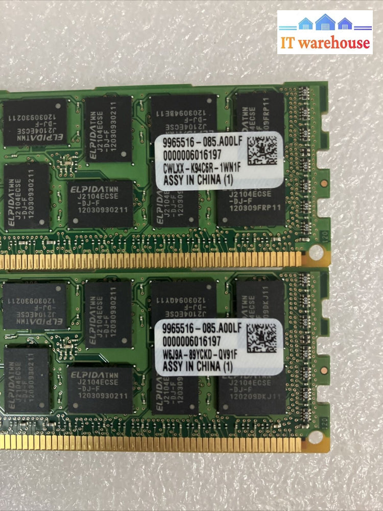 (8X 8Gb) Kingston Kvr1333D3D4R9Sk2 Dimm Ddr3-1333 Pc3-10600 Server Memory Ram ~