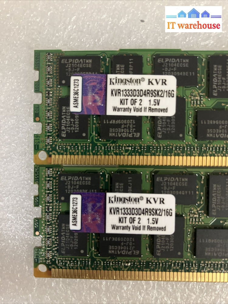 (8X 8Gb) Kingston Kvr1333D3D4R9Sk2 Dimm Ddr3-1333 Pc3-10600 Server Memory Ram ~