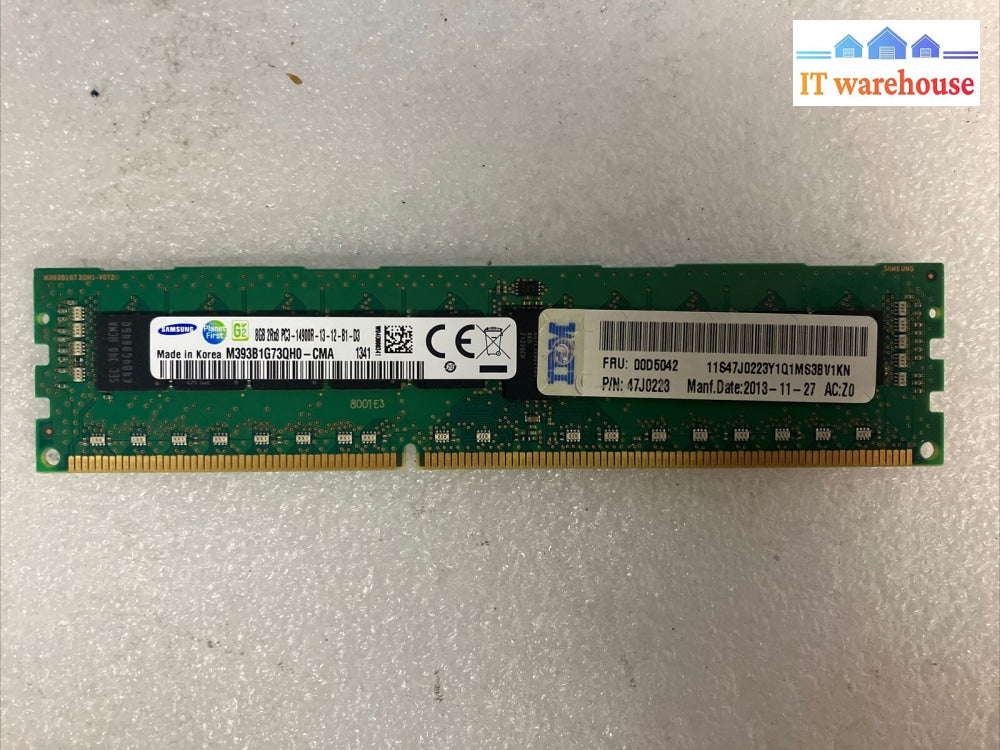 (8X 8Gb) Samsung Ddr3-1866 Rdimm Pc3-14900R 2Rx8 Ecc Server Memory M393B1G73Qh0~