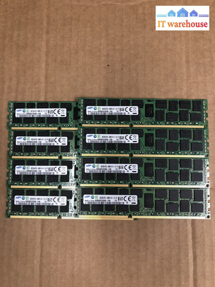 + 8X Samsung 16Gb 2Rx4 Pc3L-10600R-09-11-E2-P3 Server Ram M393B2G70Cb0-Yh9