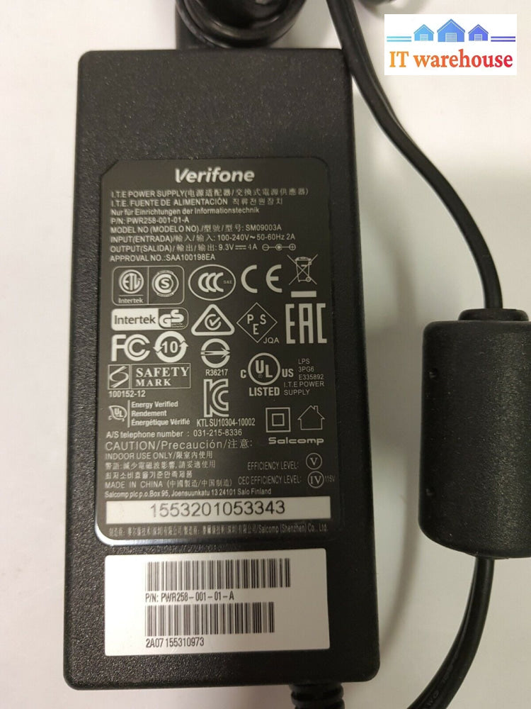 - 8X Verifone Credit Card Machine Ac Adapter 9.3V 4A Pwr258-001/011 W/Cord