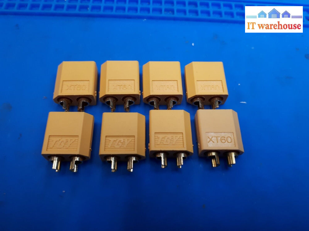 $ 8X Xt60 Plug Connectors Male Rc Car Boat Battery