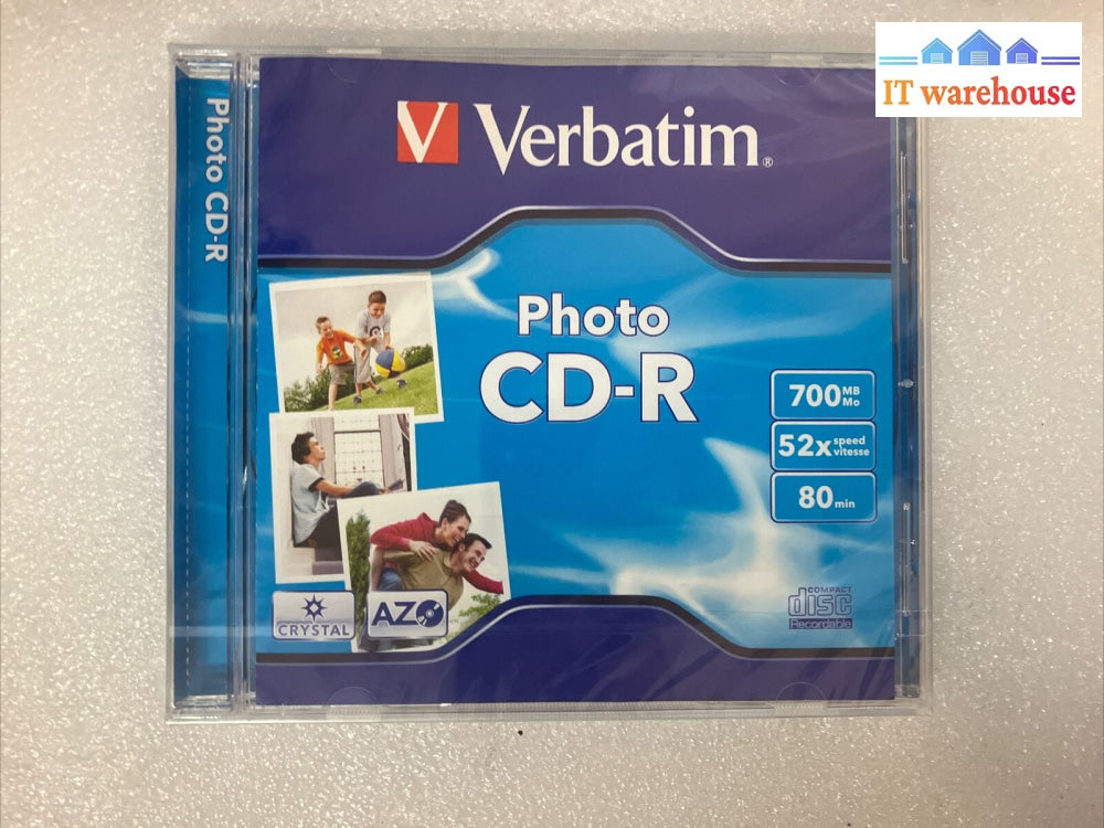 ~ 9X (New And Sealed) Verbatim Super Azo Photo Cd-R 700Mb 52X Compact Disc