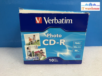 ~ 9X (New And Sealed) Verbatim Super Azo Photo Cd-R 700Mb 52X Compact Disc