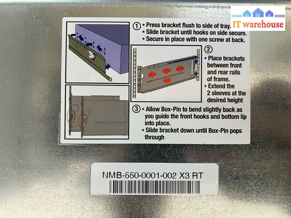 ~(A Pair Of) Nimble Storage Es1 Cs200 Cs400 Nmb-550-0001-002 X3 Rack Mount Rails