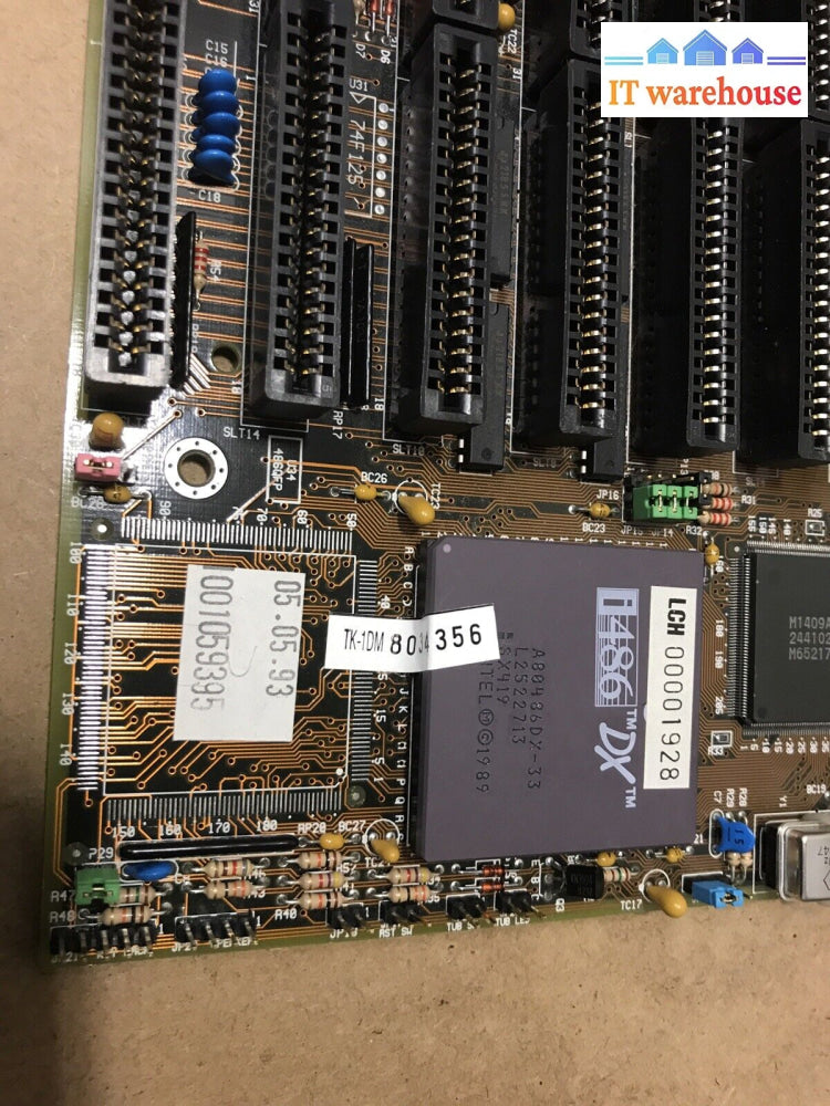 A486Sx/Dx Motherboard W/ Cpu + Memory Amibios 486Dx Isa Bios