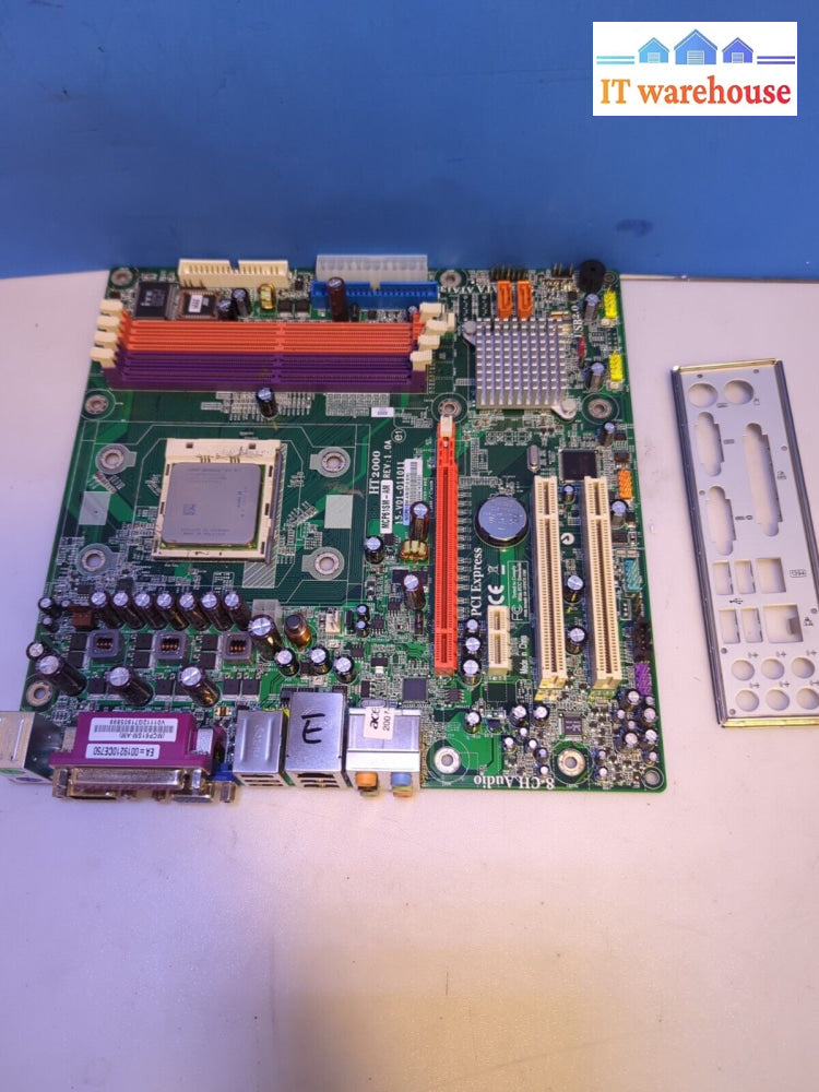 Acer Ht2000 Motherboard Mcp61Sm-Am Socket Am2 W/ Amd Athlon 64 X2 3600 Cpu -