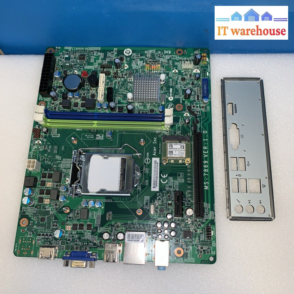 Acer Intel Lga 1150 Ddr3 Desktop Motherboard Ms-7869 Ver 1.0