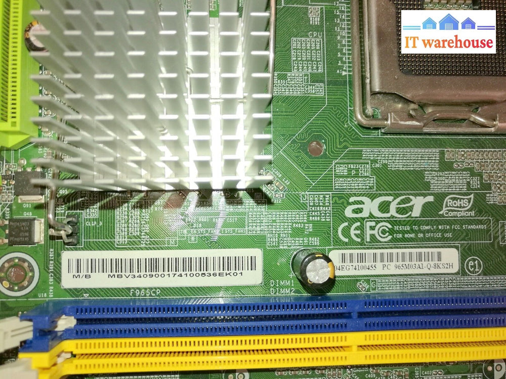 Acer Motherboard F965Cp 3900 5900 7900 965M03A1-Q-8Ks2H (No Cpu)