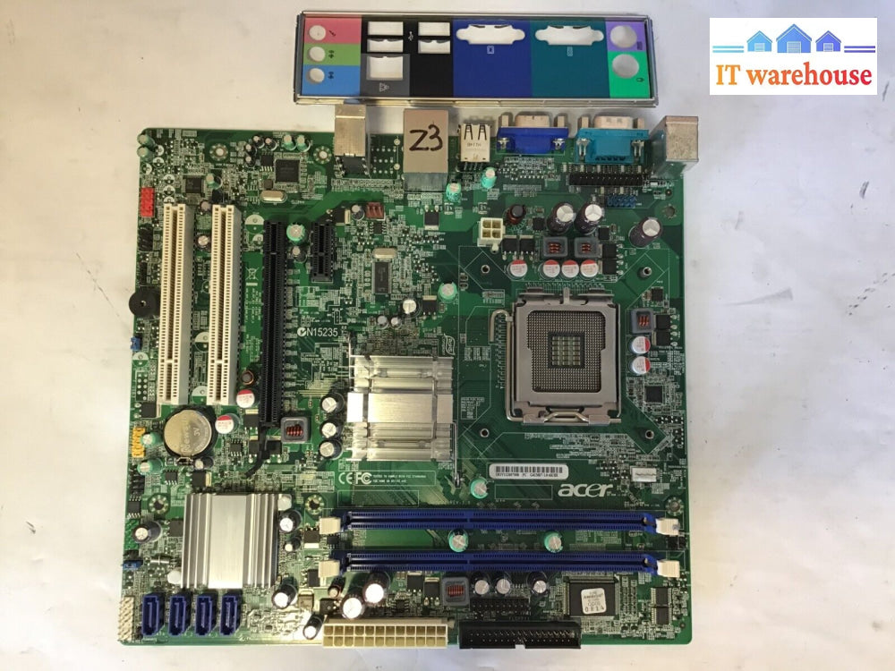 Acer Pc Veriton M275 G41M07-1.0-6Ksh Motherboard W/ I/O Shield Tested