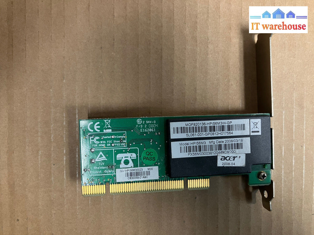 ~ Acer Speedcom Hpi56M3 Pci Modem Card