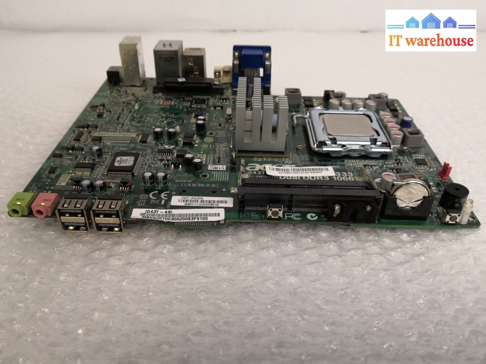 + Acer Veriton L480G G43T-As Usff Motherboard W/ Intel E7600 Core 2 Duo 3.06Ghz