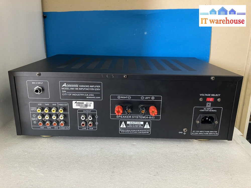 ~ Acesonic Am-145 80-Watt Karaoke Mixing Amplifier