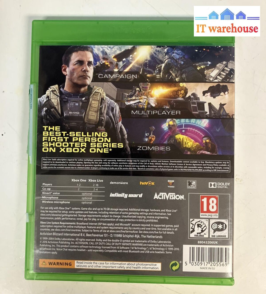 Activision Call Of Duty: Infinite Warfare Video Game (Microsoft Xbox One 2016) ~