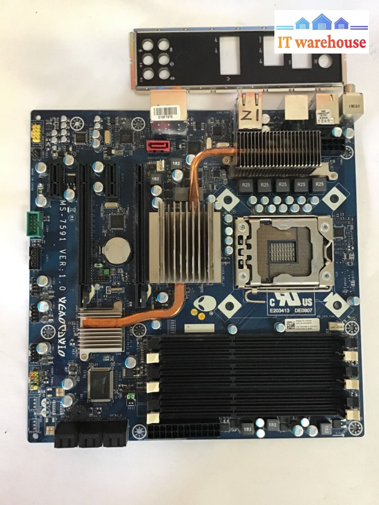 Alienware Aurora D01M Ms-7591 Ver 1.0 Motherboard W/ I/O Plate. (May Not Work)