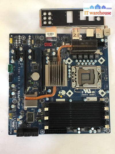 Alienware Aurora D01M Ms-7591 Ver 1.0 Motherboard W/ I/O Plate. (May Not Work)