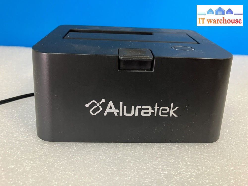 ~ Aluratek Usb 2.0 2.5’ / 3.5’ Sata Hard Drive Docking Enclosure W/ Adapter