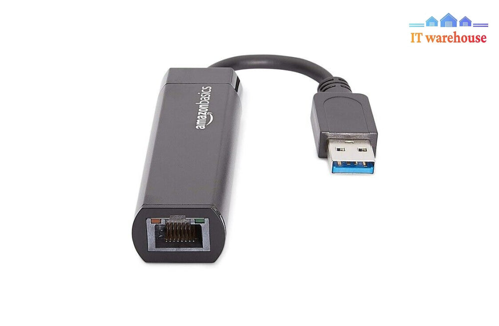 Amazon Basics Usb 3.0 To 10/100/1000 Gigabit Ethernet Internet Adapter