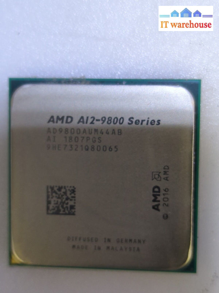 Amd A12-9800 Socket Am4 Cpu Processor 3.8Ghz 4-Core 8-Gpu 2M 65W Ad9800Au -